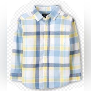 Mens long sleeve button up collared dress shirt